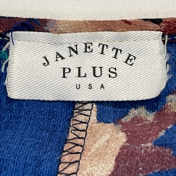 JANETT PLUS WOMENS SIZE 2X Floral Kimono Cardigan - Picture 5 of 6